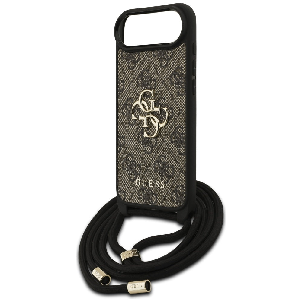 Tok a Apple iPhone 17 Air-hoz, Guess, Crossbody Cord 4G Big Log, barna