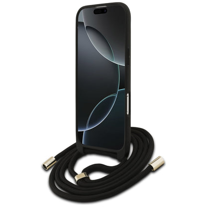 Tok a Apple iPhone 17 Air-hoz, Guess, Crossbody Cord 4G Big Log, barna