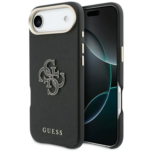 Tok a Apple iPhone 17 Air-hoz, Guess, Resin Logo, Fekete
