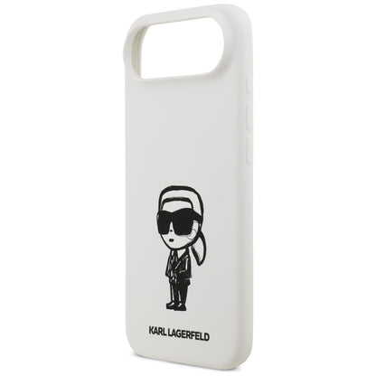 Tok a Apple iPhone 17 Air-hoz, Karl Lagerfeld, Sketch and Logo Karl, Fehér
