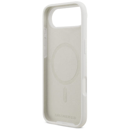 Tok a Apple iPhone 17 Air-hoz, Karl Lagerfeld, Sketch and Logo Karl, Fehér