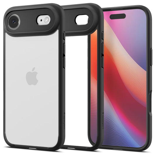 Tok a Apple iPhone 17 Air-hoz, Spigen, Ultra Hybrid, Matt Fekete
