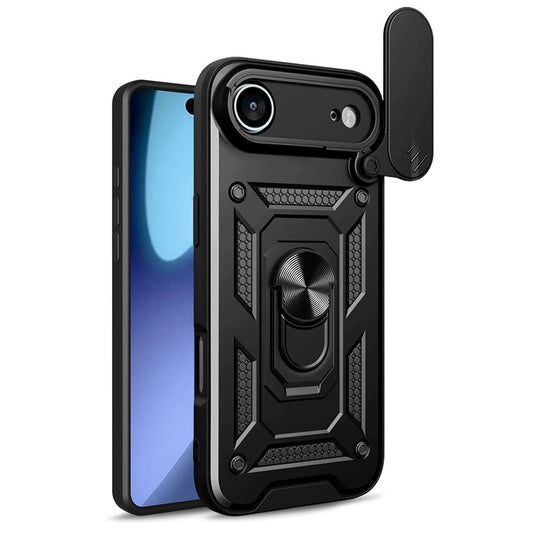 Tok a Apple iPhone 17 Air-hoz, Techsuit, CamShield, Fekete