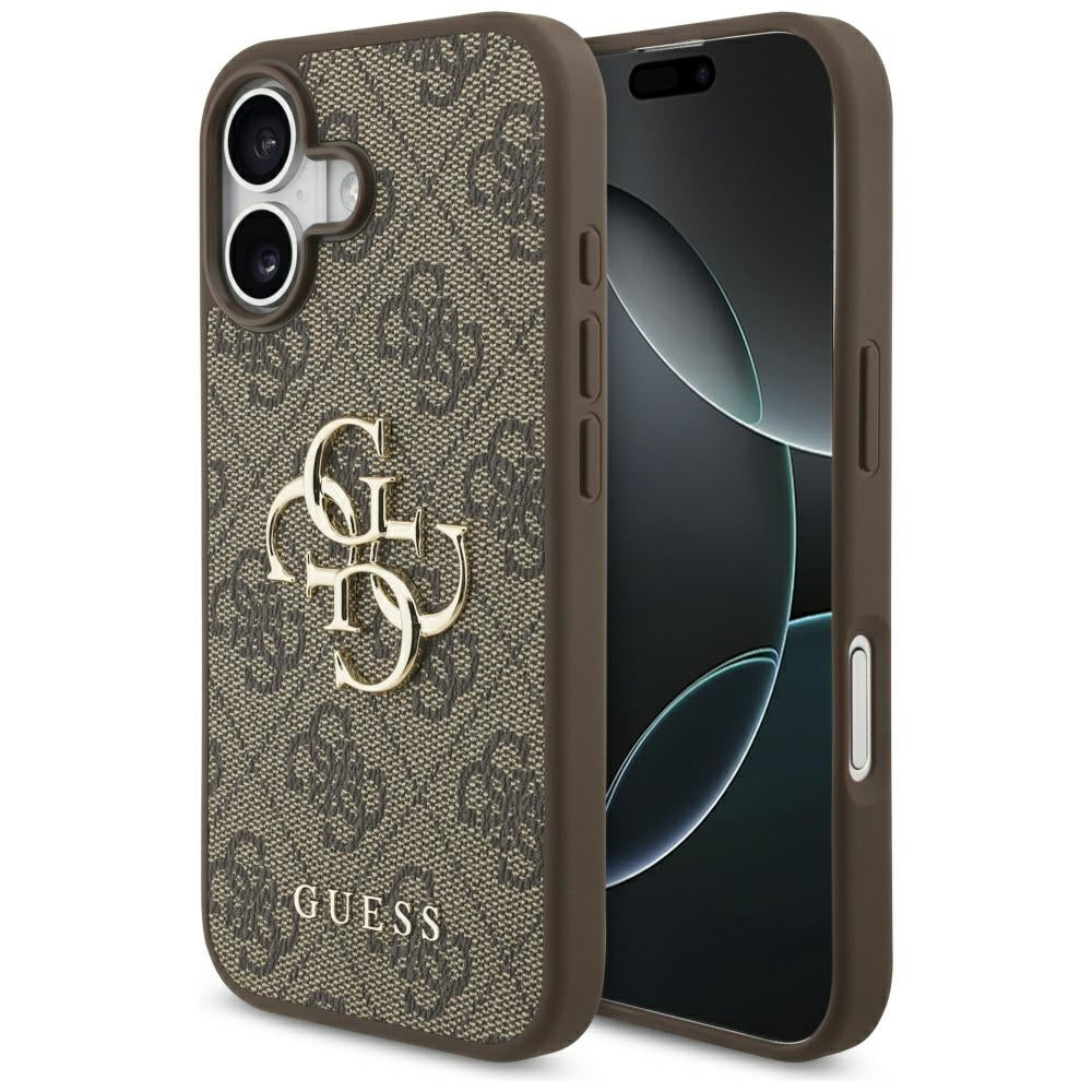 Tok Apple iPhone 17-hez, Guess, 4G Big Logo, Barna