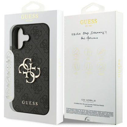 Tok Apple iPhone 17-hez, Guess, 4G Big Logo, Fekete