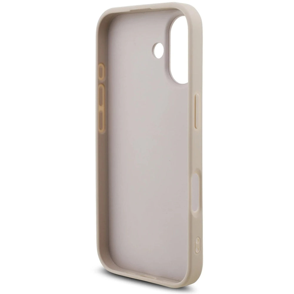 Tok Apple iPhone 17-hez, Guess, 4G Classic Logo with Strap, Rózsaszín