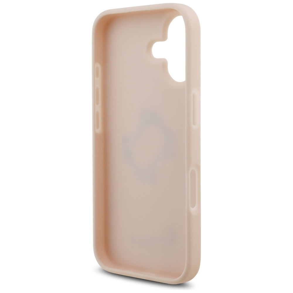 Tok a Apple iPhone 17-hez, Guess, 4G Grained Big and Classic Logo, Rózsaszín