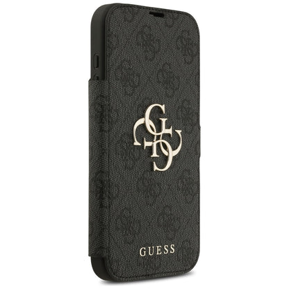 Tok Apple iPhone 17-hez, Guess, 4G Metal Logo, Fekete