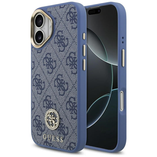 Tok Apple iPhone 17-hez, Guess, 4G Strass Logo, Kék