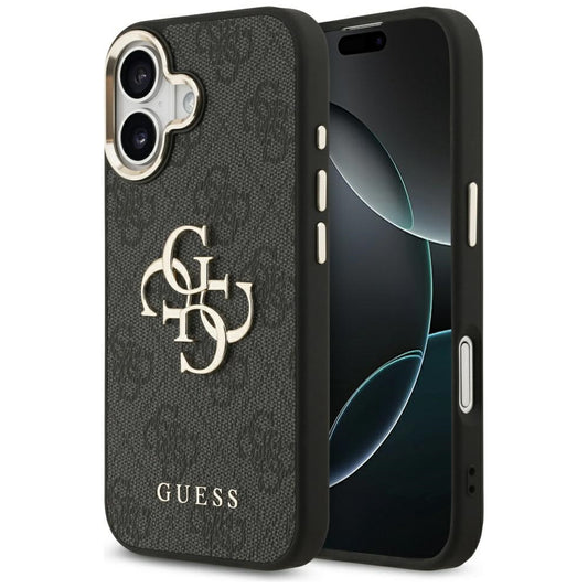 Tok Apple iPhone 17-hez, Guess, Big 4G Logo Classic, Fekete Arany