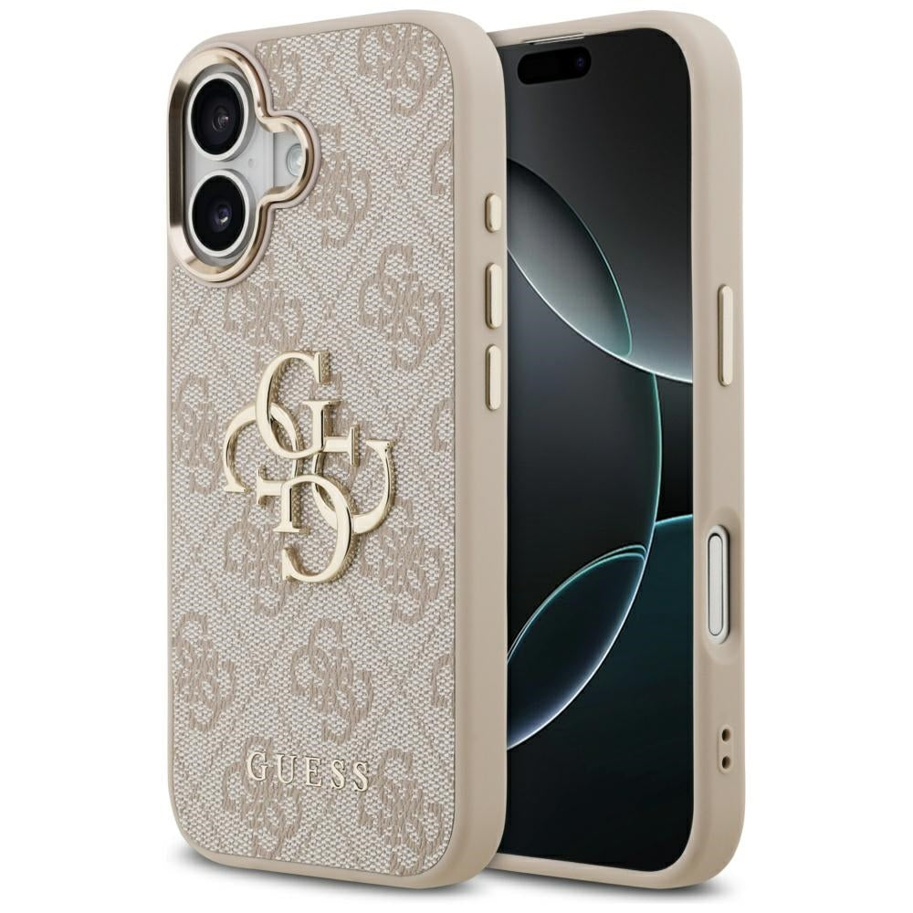 Tok Apple iPhone 17-hez, Guess, Big 4G Logo Classic, Arany Rózsaszín
