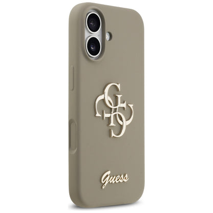 Tok a Apple iPhone 17-hez, Guess, Big 4G Script, Barna