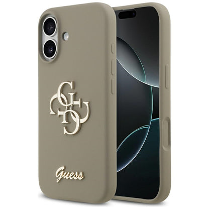 Tok a Apple iPhone 17-hez, Guess, Big 4G Script, Barna