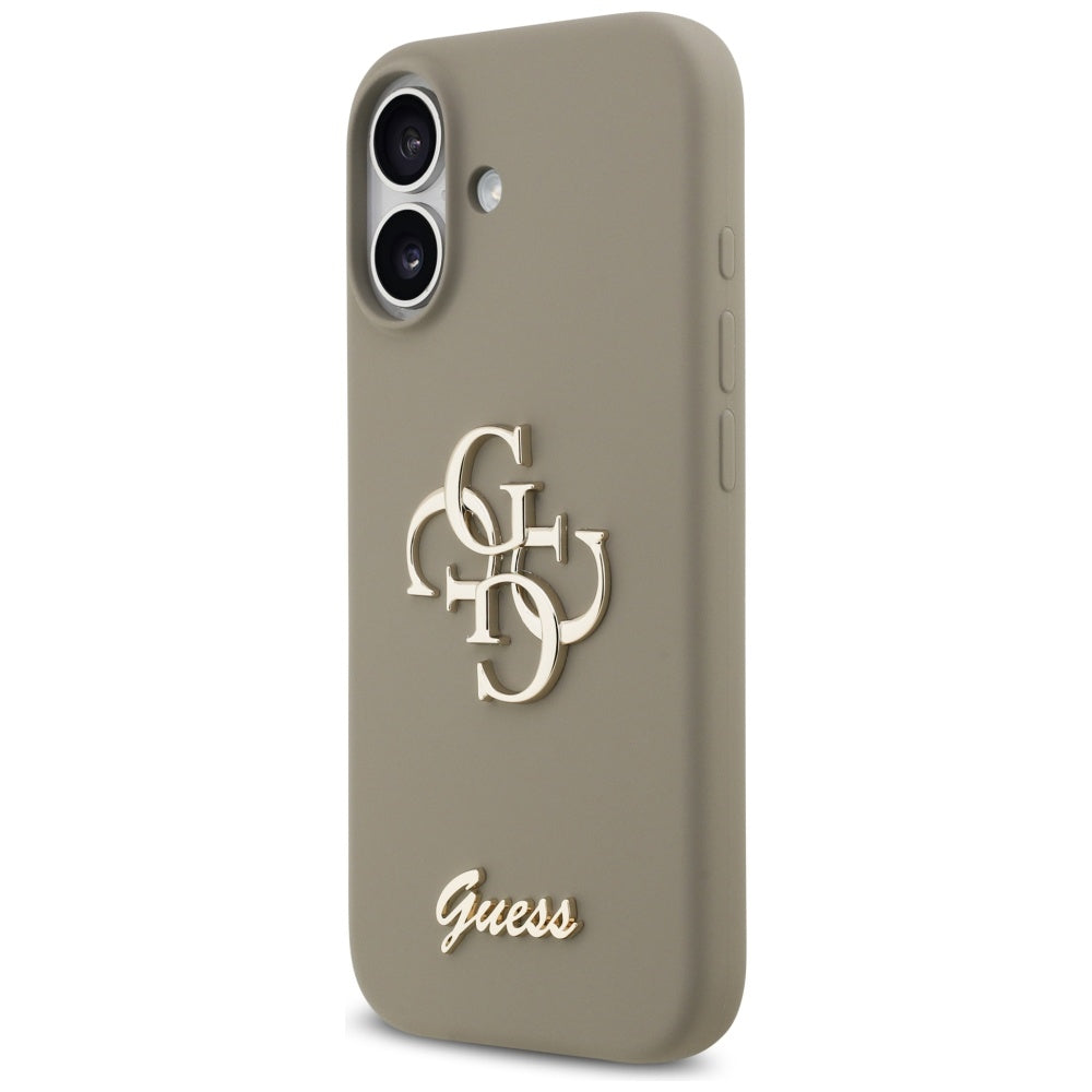 Tok a Apple iPhone 17-hez, Guess, Big 4G Script, Barna