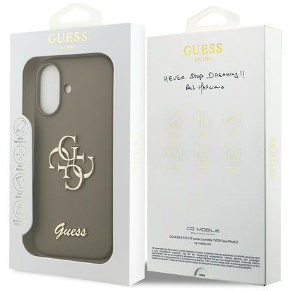 Tok a Apple iPhone 17-hez, Guess, Big 4G Script, Barna