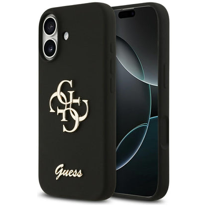 Tok a Apple iPhone 17-hez, Guess, Big 4G Script, Fekete