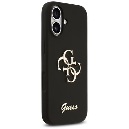 Tok a Apple iPhone 17-hez, Guess, Big 4G Script, Fekete
