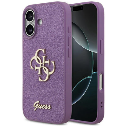 Tok a Apple iPhone 17-hez, Guess, Fixed Glitter Big 4G, Lila