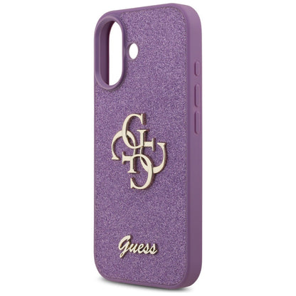 Tok a Apple iPhone 17-hez, Guess, Fixed Glitter Big 4G, Lila