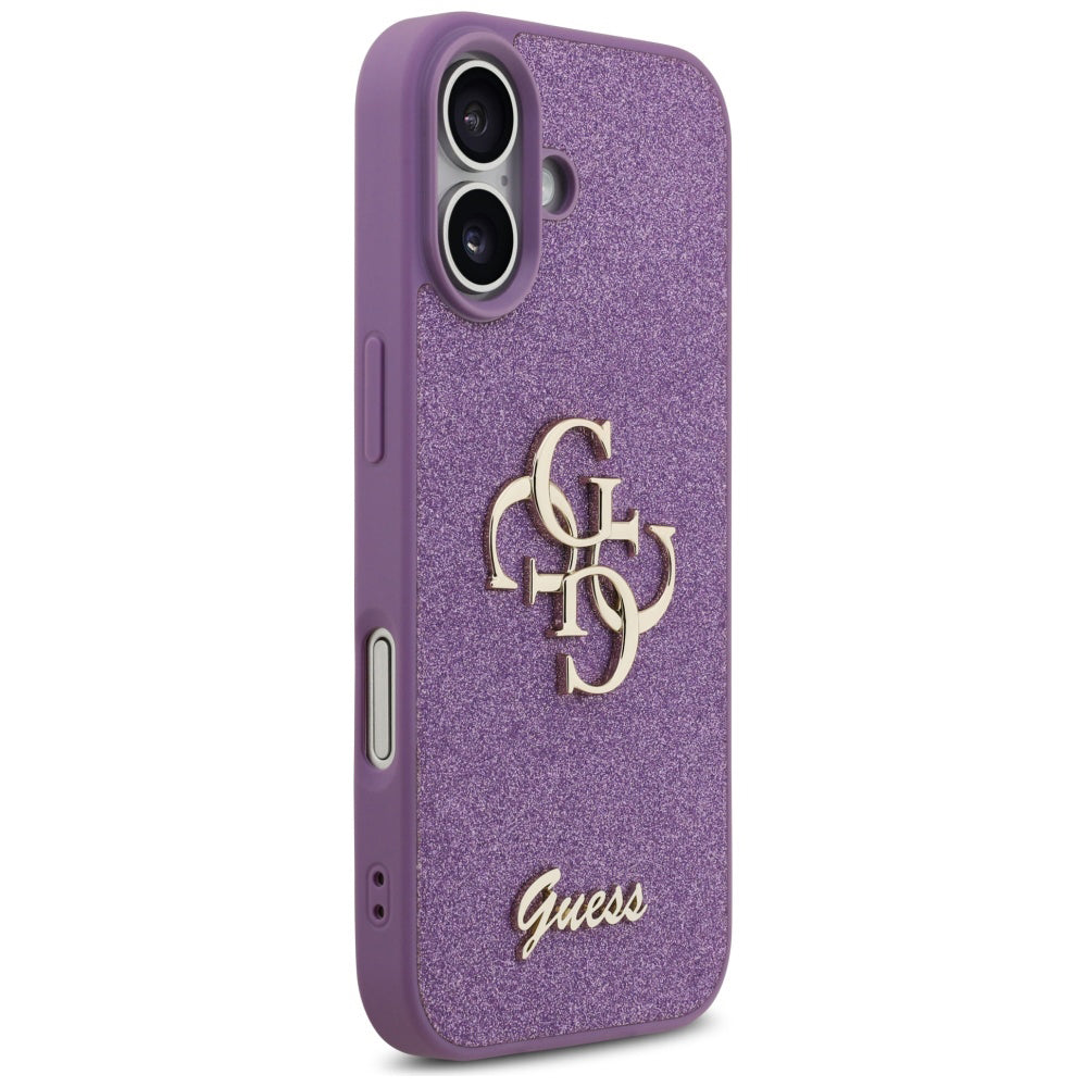Tok a Apple iPhone 17-hez, Guess, Fixed Glitter Big 4G, Lila