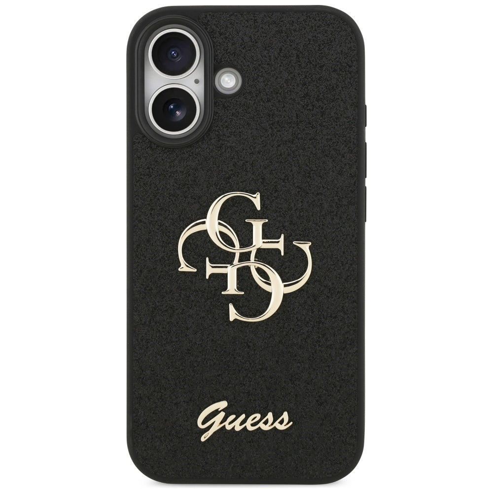 Tok a Apple iPhone 17-hez, Guess, Fixed Glitter Big 4G, Fekete
