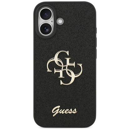 Tok a Apple iPhone 17-hez, Guess, Fixed Glitter Big 4G, Fekete