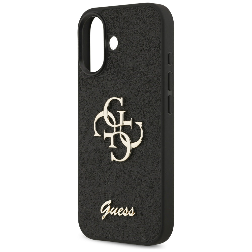 Tok a Apple iPhone 17-hez, Guess, Fixed Glitter Big 4G, Fekete
