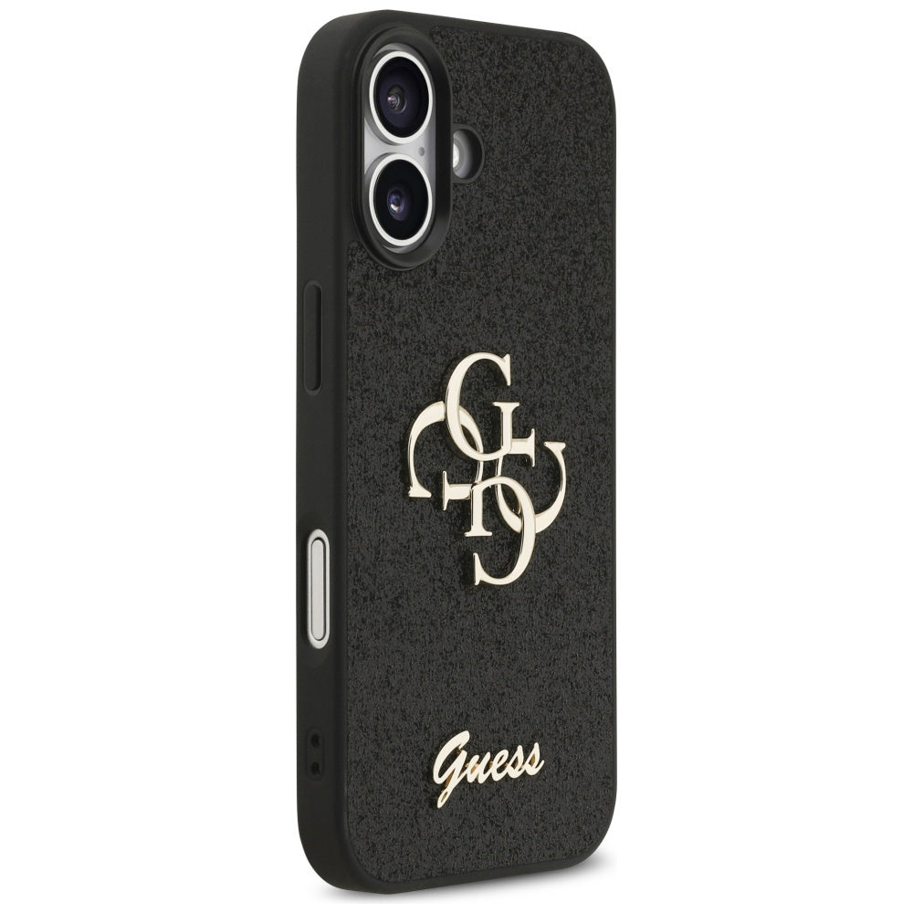 Tok a Apple iPhone 17-hez, Guess, Fixed Glitter Big 4G, Fekete