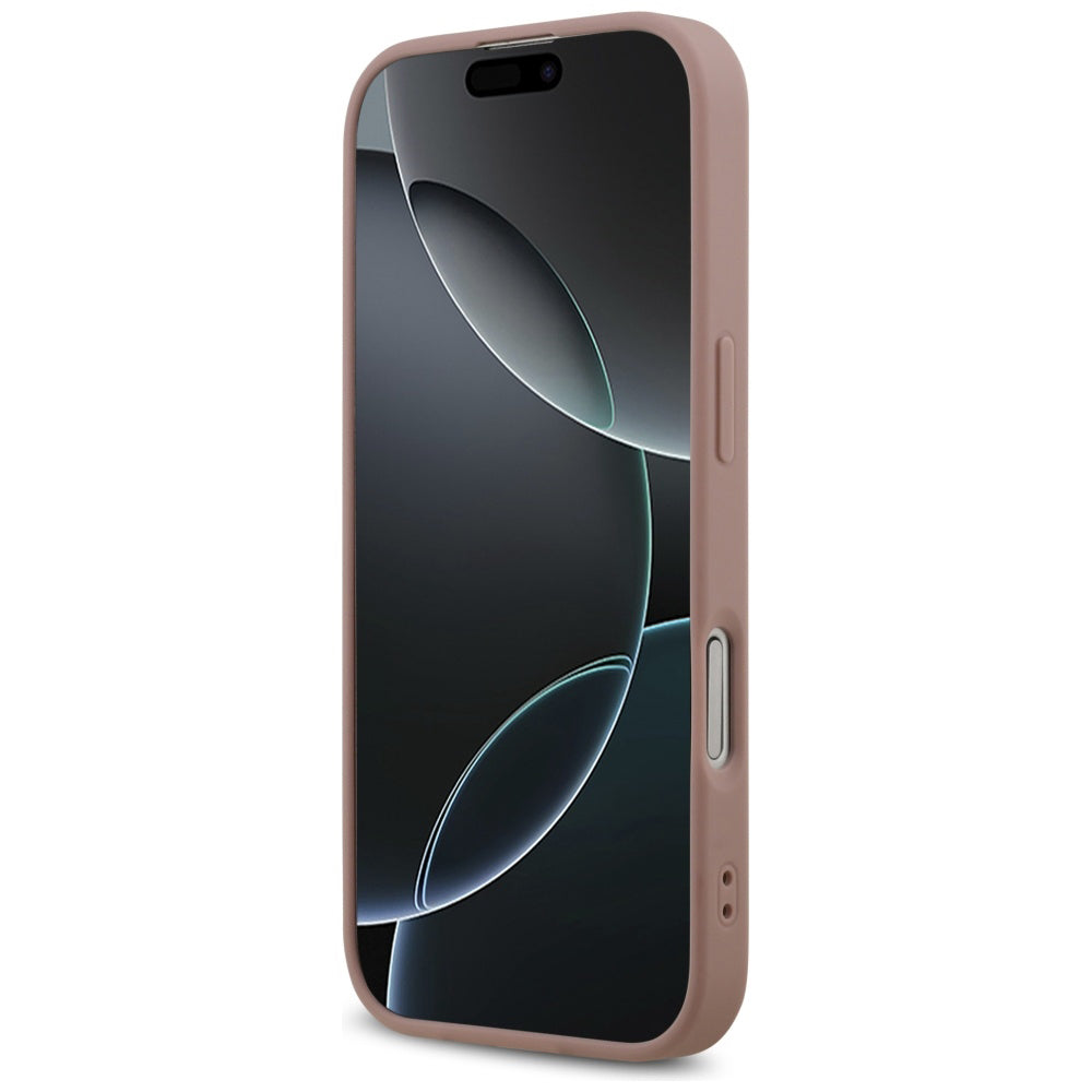 Tok Apple iPhone 17-hez, Guess, Fixed Glitter Big 4G, Rózsaszín