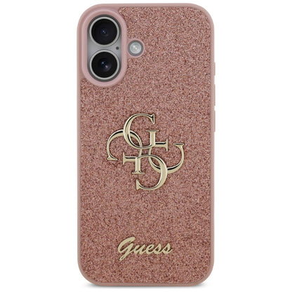 Tok Apple iPhone 17-hez, Guess, Fixed Glitter Big 4G, Rózsaszín