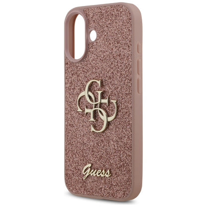 Tok Apple iPhone 17-hez, Guess, Fixed Glitter Big 4G, Rózsaszín