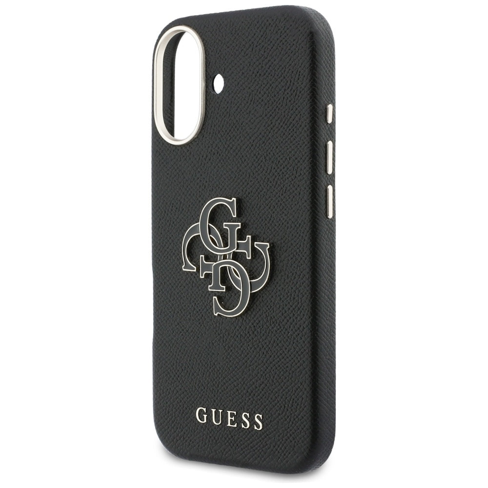 Tok Apple iPhone 17-hez, Guess, Resin Logo, Fekete
