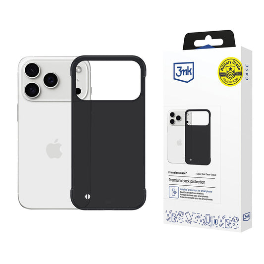 Tok a Apple iPhone 17 Pro-hoz, 3MK, Just20g, Fekete