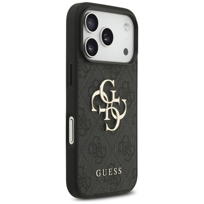Tok a Apple iPhone 17 Pro-hoz, Guess, 4G Big Logo, Fekete
