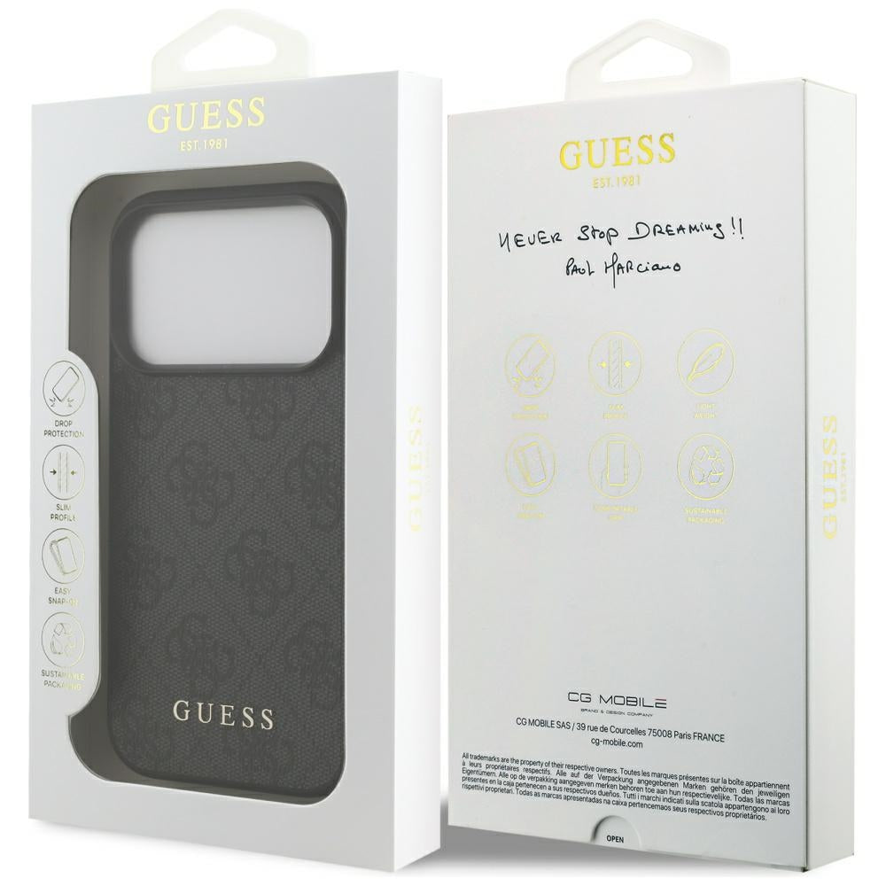 Tok Apple iPhone 17 Pro-hoz, Guess, 4G Classic, Fekete