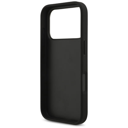 Tok Apple iPhone 17 Pro-hoz, Guess, 4G Grained Big and Classic Logo, Fekete