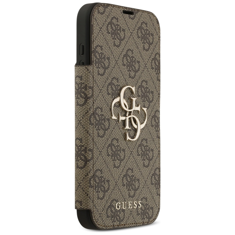 Tok Apple iPhone 17 Pro-hoz, Guess, 4G Metal Logo, Barna