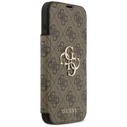 Tok Apple iPhone 17 Pro-hoz, Guess, 4G Metal Logo, Barna