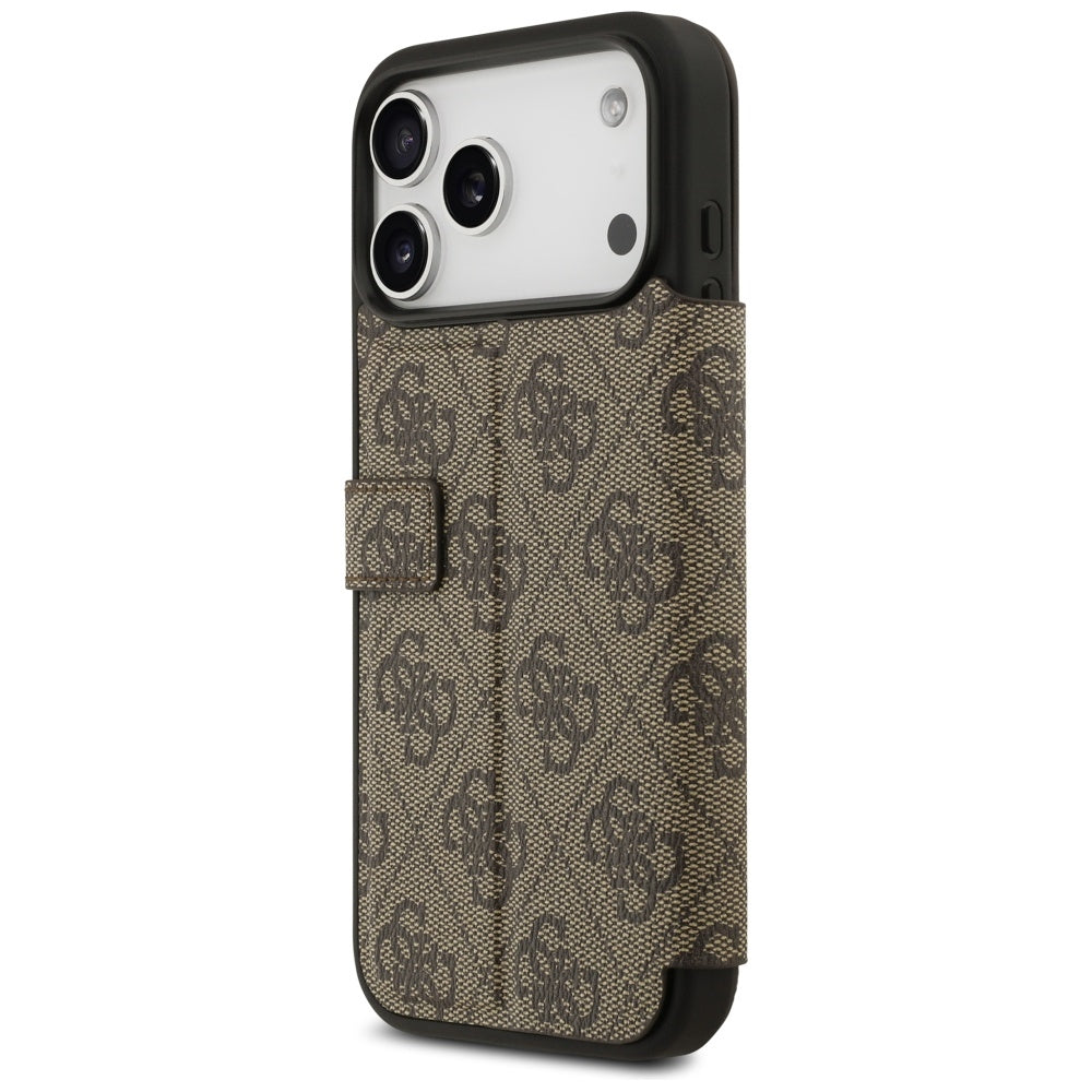Tok Apple iPhone 17 Pro-hoz, Guess, 4G Metal Logo, Barna