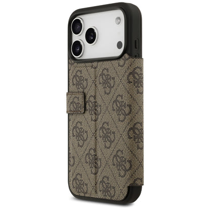 Tok Apple iPhone 17 Pro-hoz, Guess, 4G Metal Logo, Barna