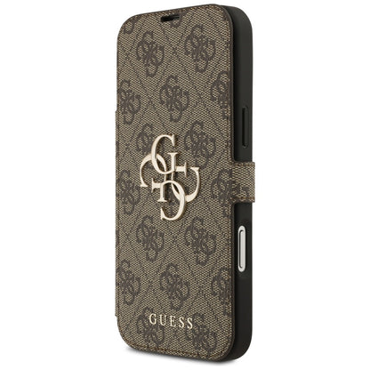 Tok Apple iPhone 17 Pro-hoz, Guess, 4G Metal Logo, Barna