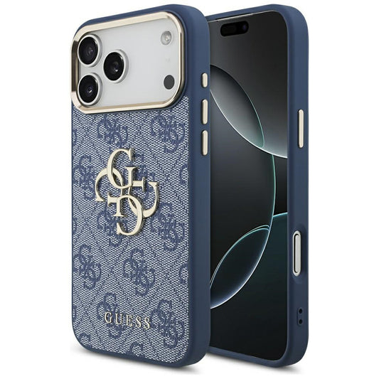 Tok Apple iPhone 17 Pro-hoz, Guess, Big 4G Logo Classic, Aranykék