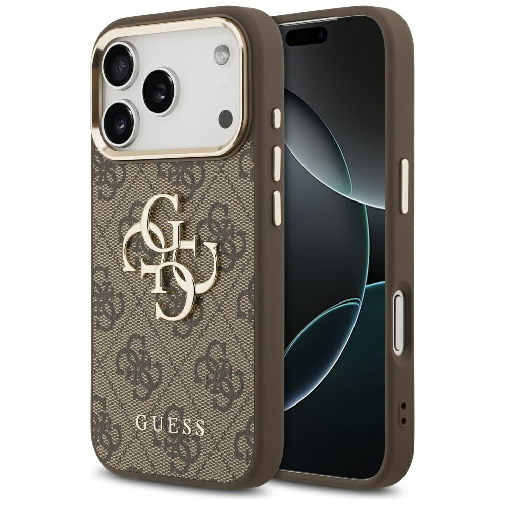 Tok Apple iPhone 17 Pro-hoz, Guess, Big 4G Logo Classic, Aranybarna