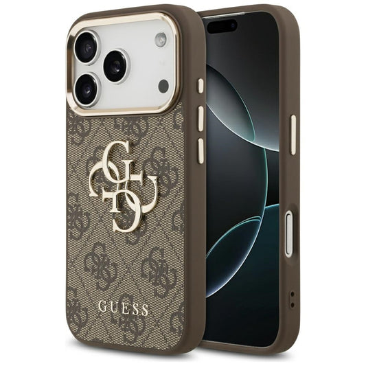 Tok Apple iPhone 17 Pro-hoz, Guess, Big 4G Logo Classic, Aranybarna