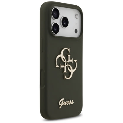 Tok a Apple iPhone 17 Pro-hoz, Guess, Big 4G Script, Kaki