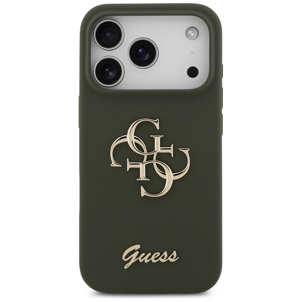 Tok a Apple iPhone 17 Pro-hoz, Guess, Big 4G Script, Kaki