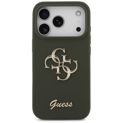 Tok a Apple iPhone 17 Pro-hoz, Guess, Big 4G Script, Kaki