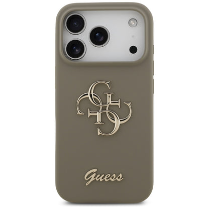 Tok a Apple iPhone 17 Pro-hoz, Guess, Big 4G Script, Barna
