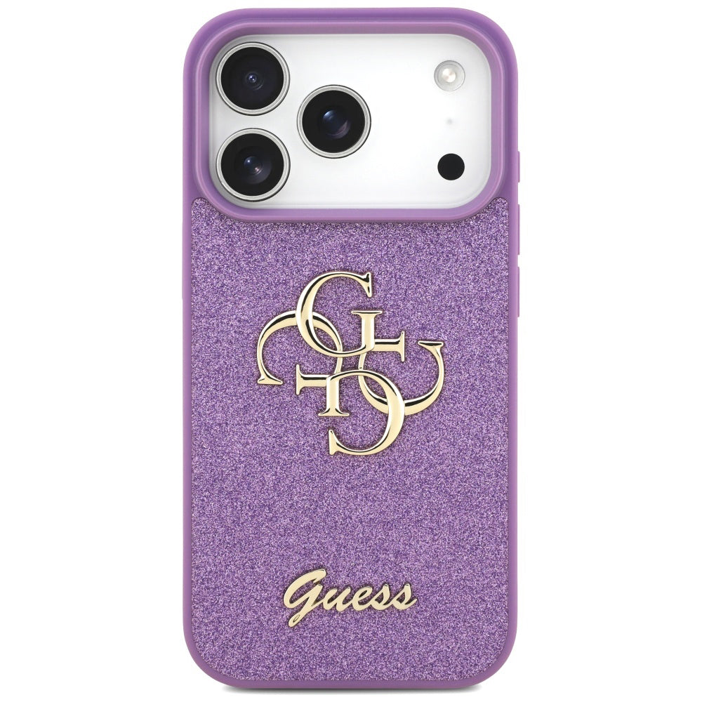 Tok Apple iPhone 17 Pro-hoz, Guess, Fixed Glitter Big 4G, Lila