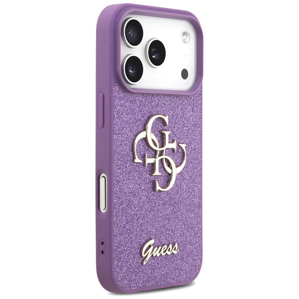 Tok Apple iPhone 17 Pro-hoz, Guess, Fixed Glitter Big 4G, Lila